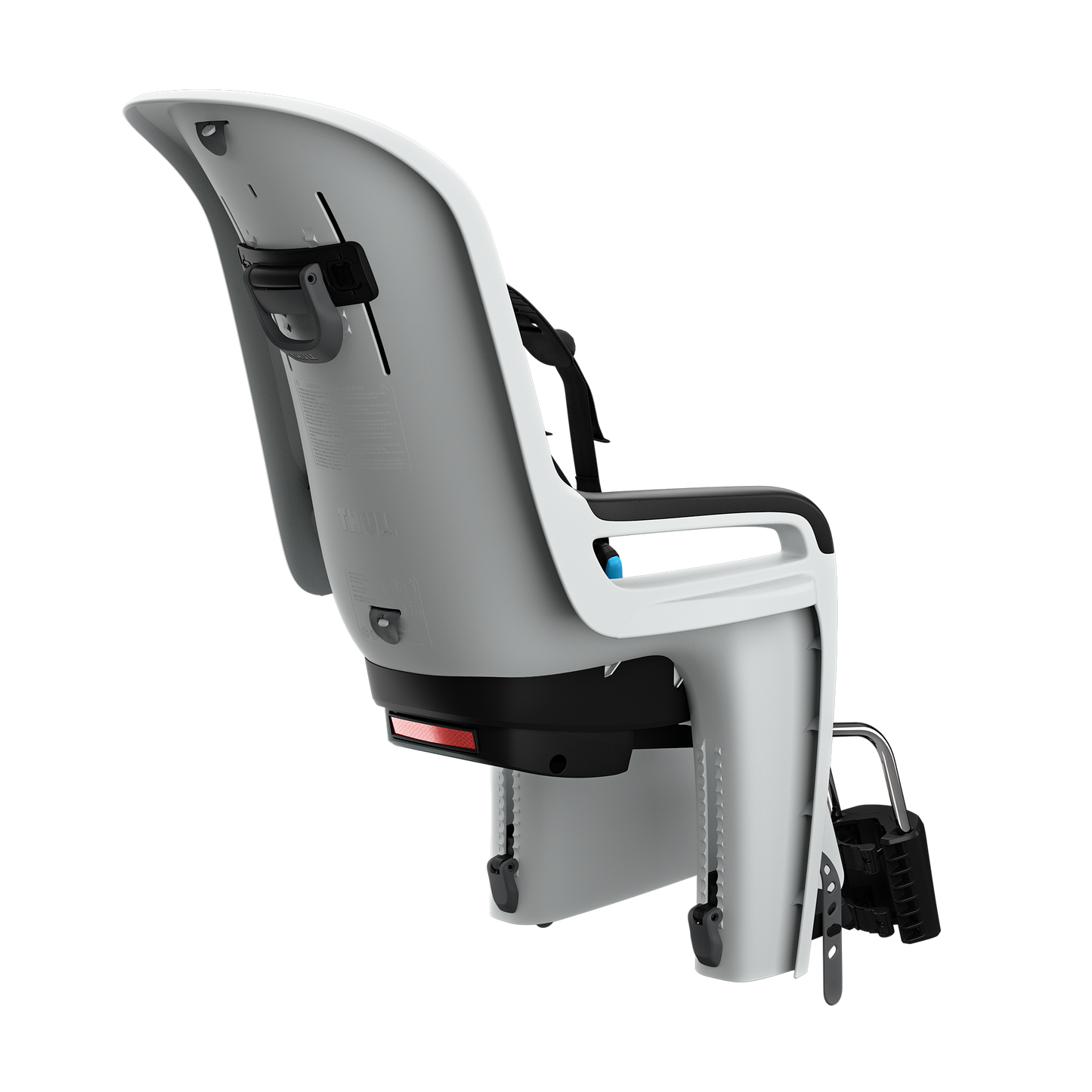 tiltable child bike seat light gray