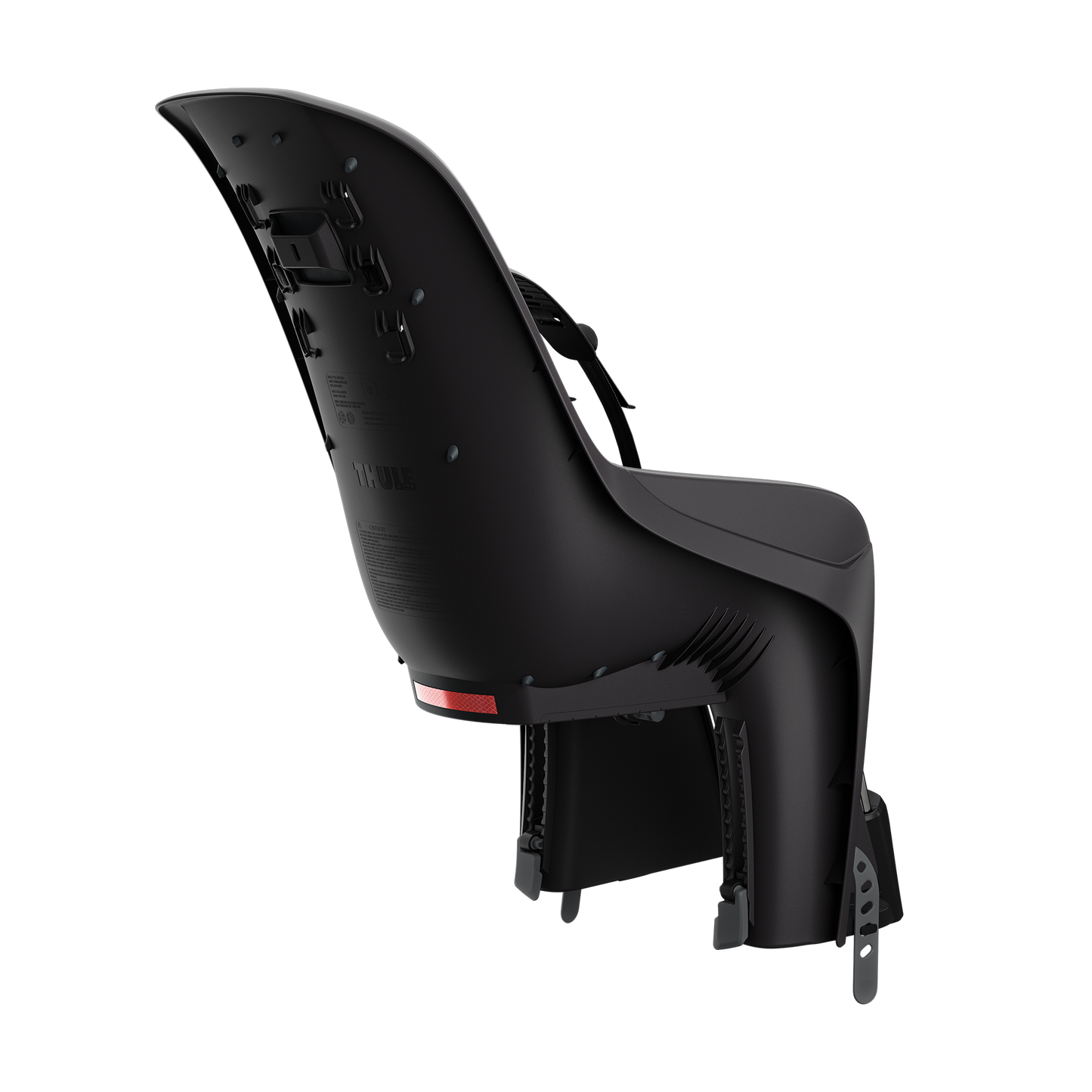 frame mount child bike seat dark gray