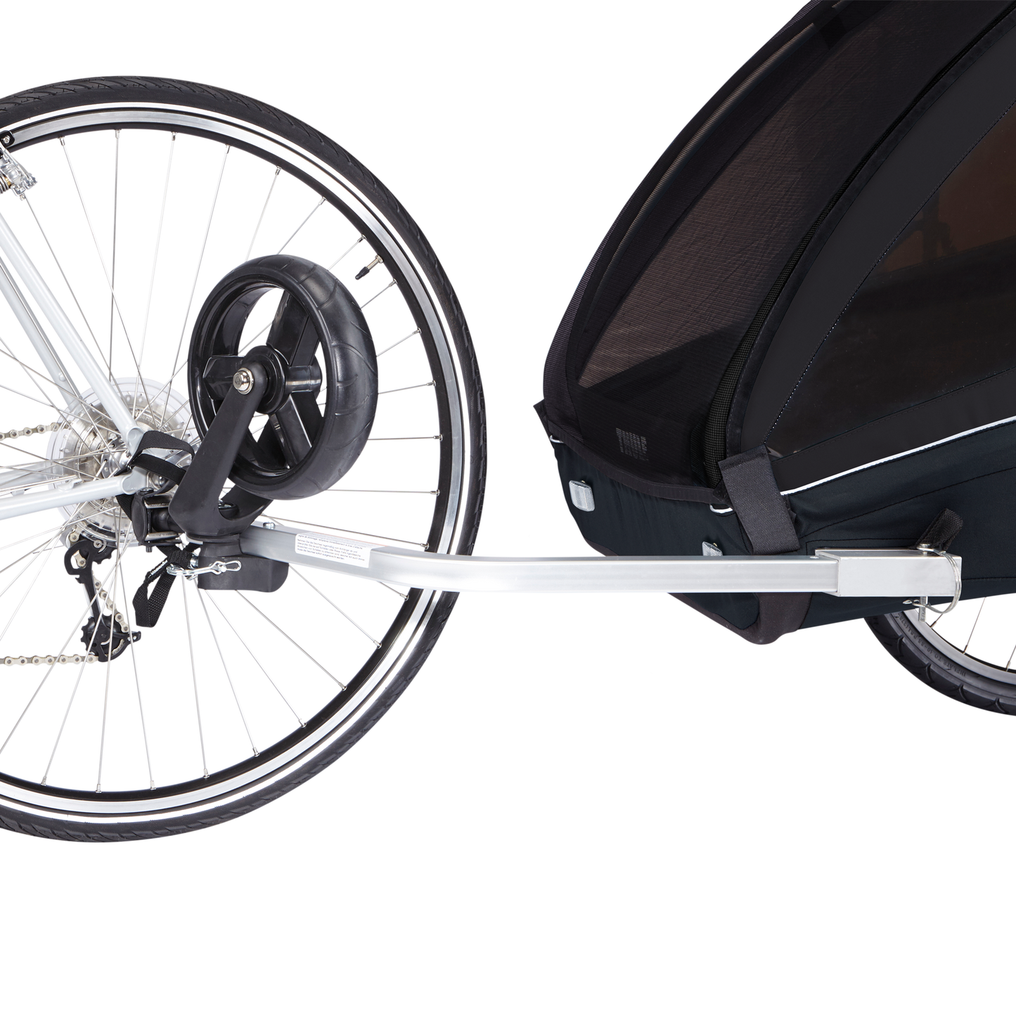 2-seat bike trailer black
