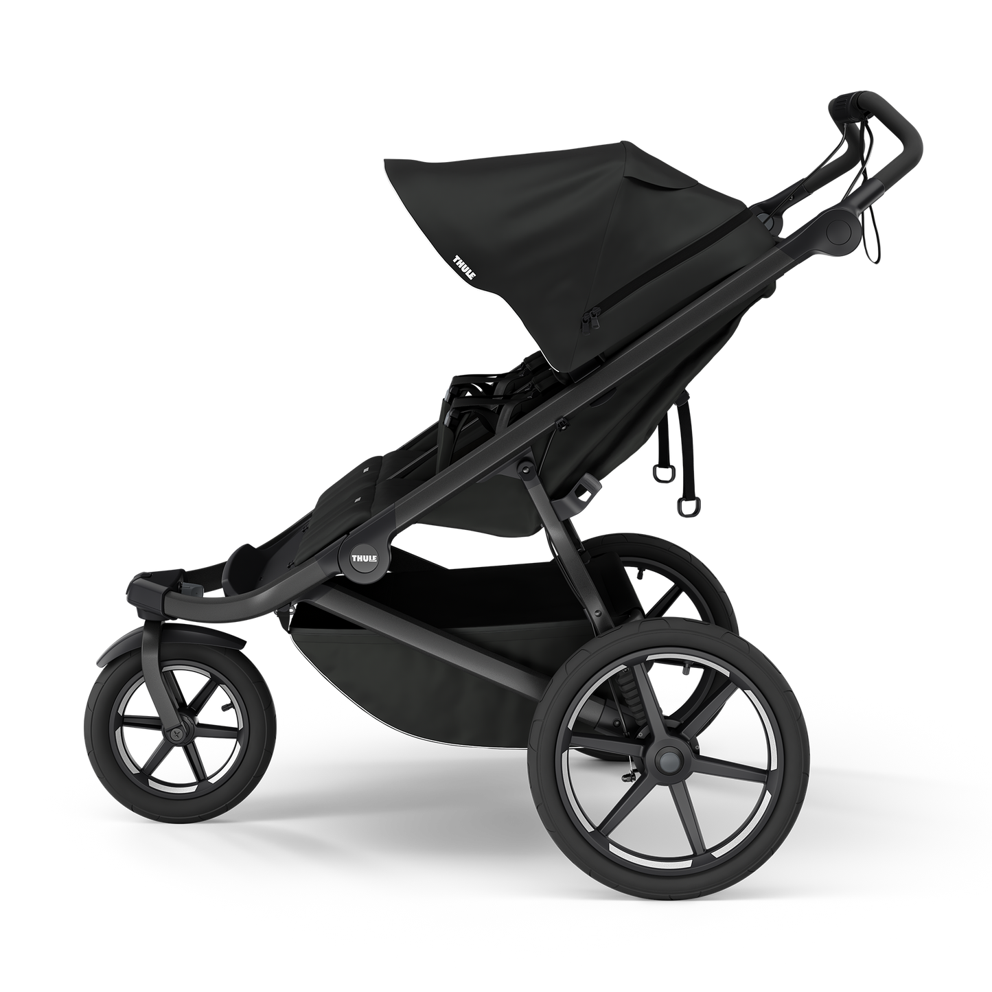 double all-terrain stroller Black