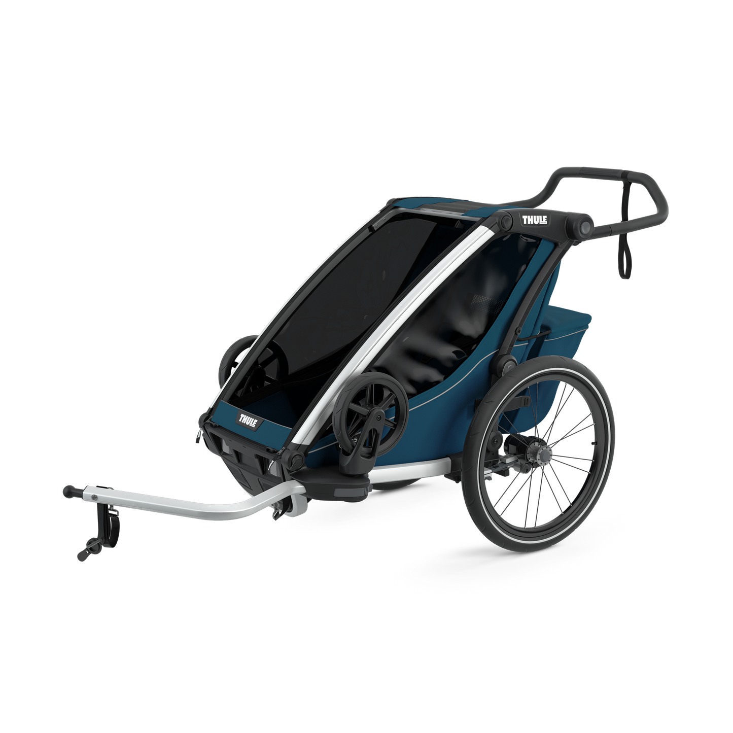 1-seat multisport bike trailer majolica blue