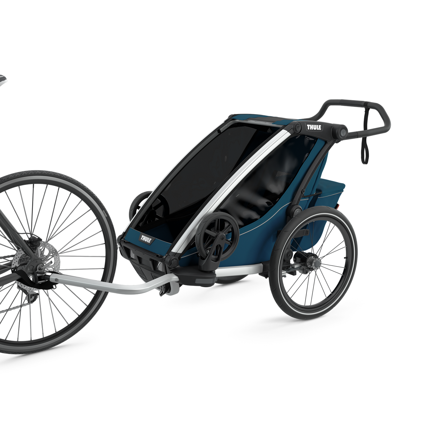 1-seat multisport bike trailer majolica blue