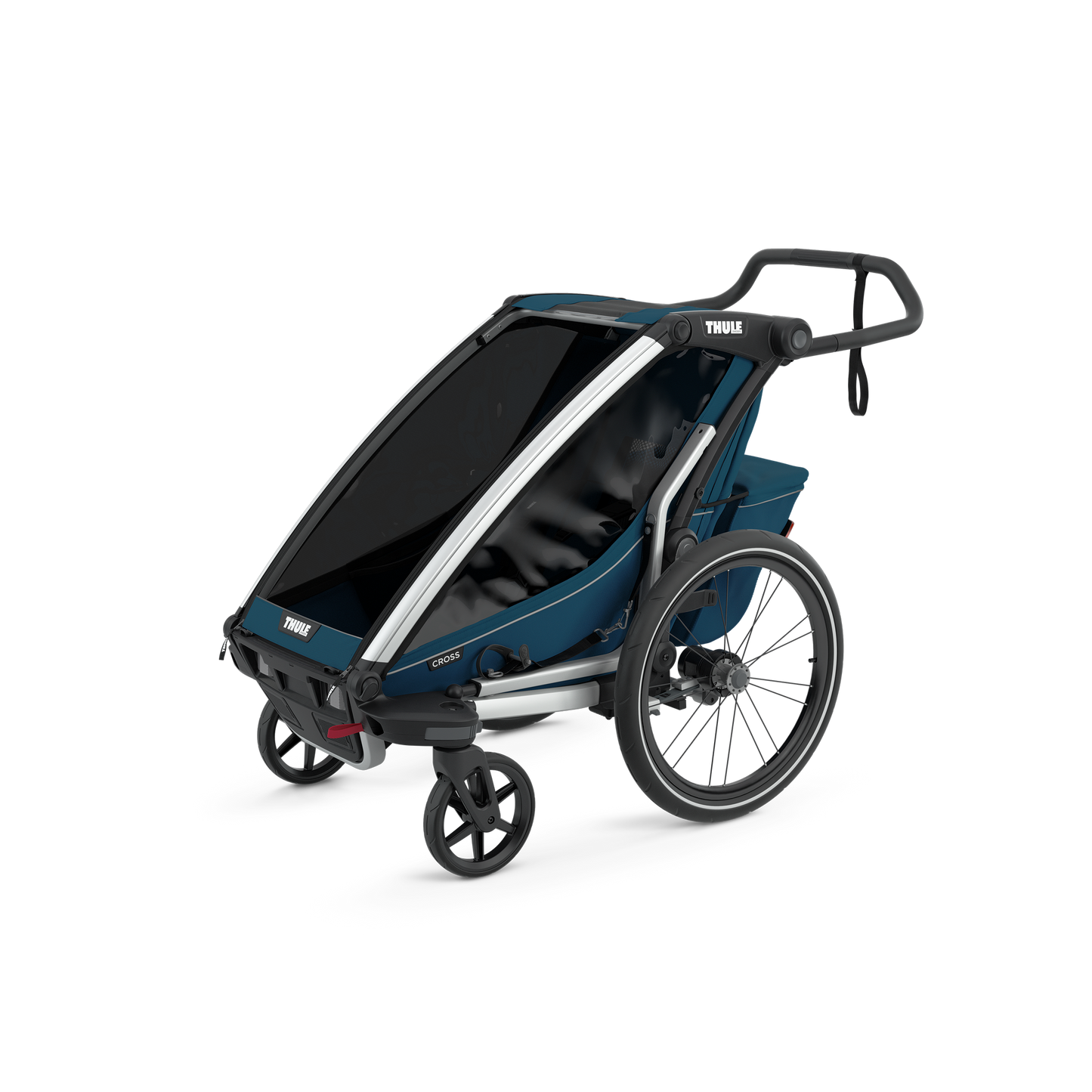 1-seat multisport bike trailer majolica blue
