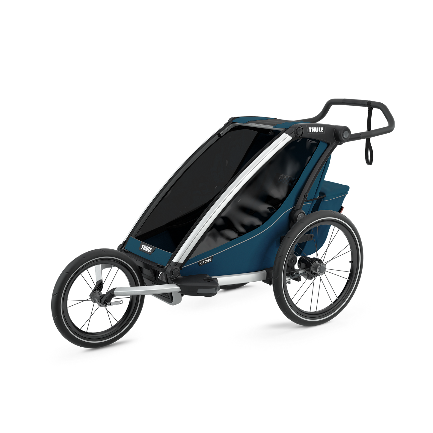 1-seat multisport bike trailer majolica blue