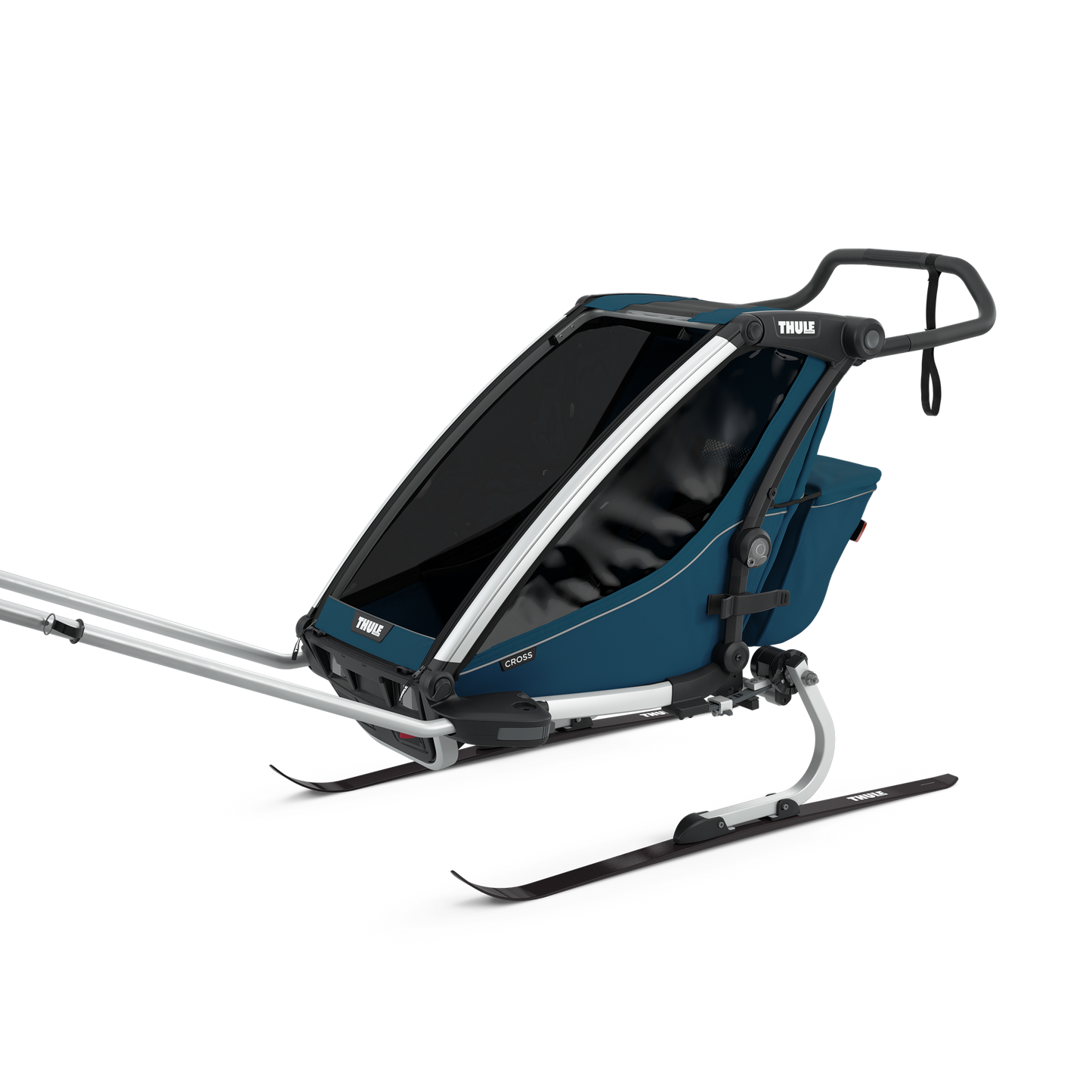 1-seat multisport bike trailer majolica blue