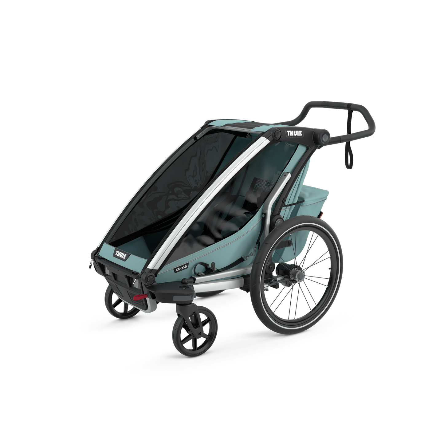 1-seat multisport bike trailer alaska blue
