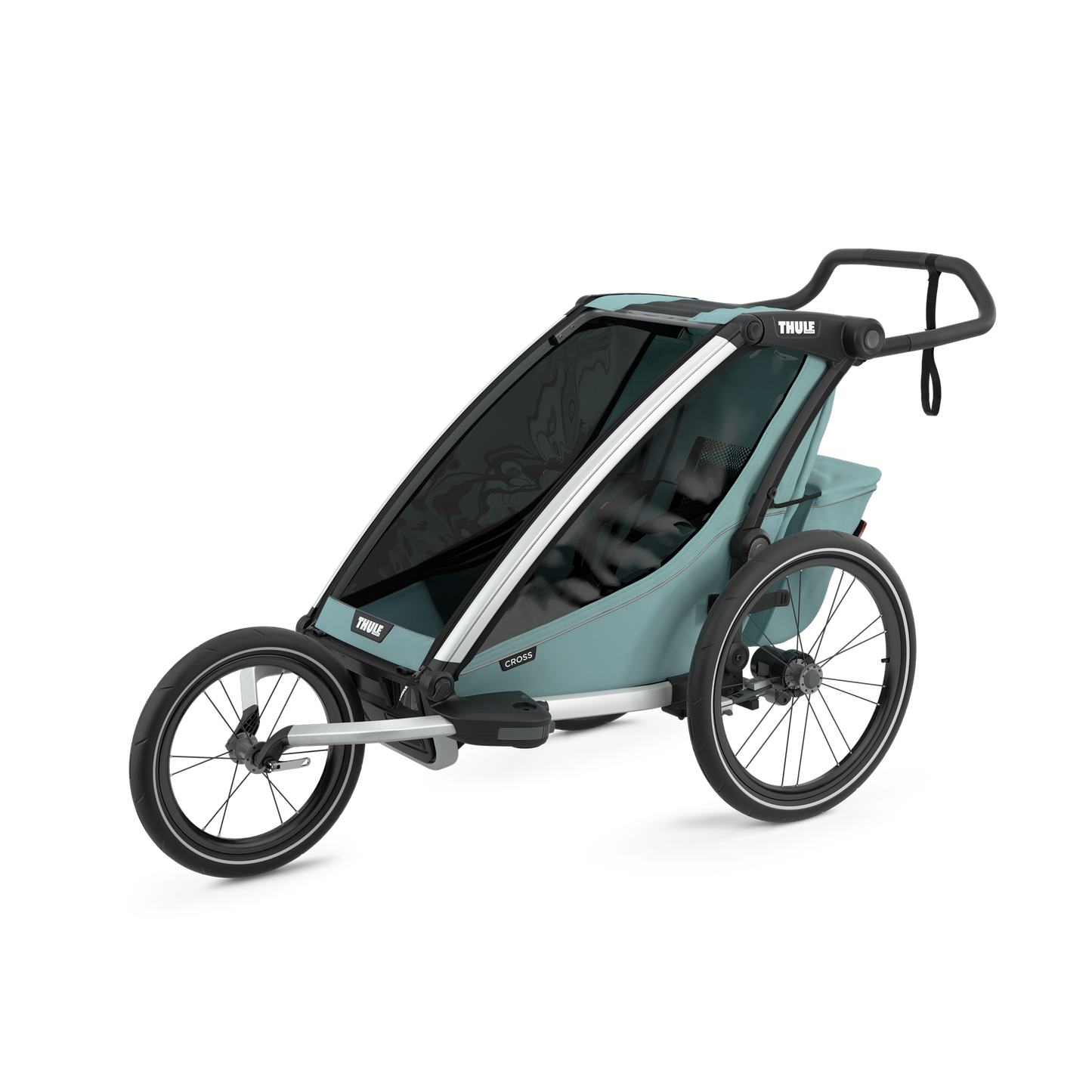 1-seat multisport bike trailer alaska blue