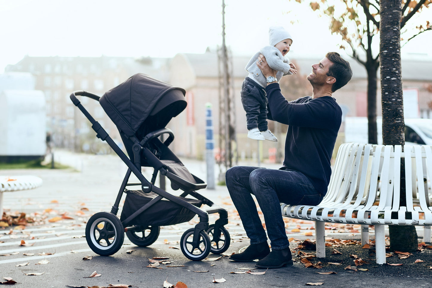 city stroller aluminium/shadow gray
