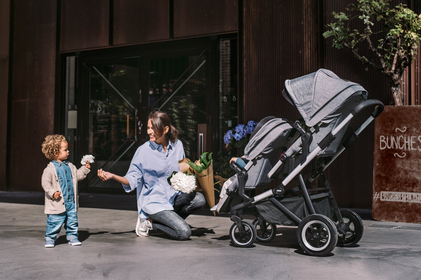 city stroller aluminium/shadow gray