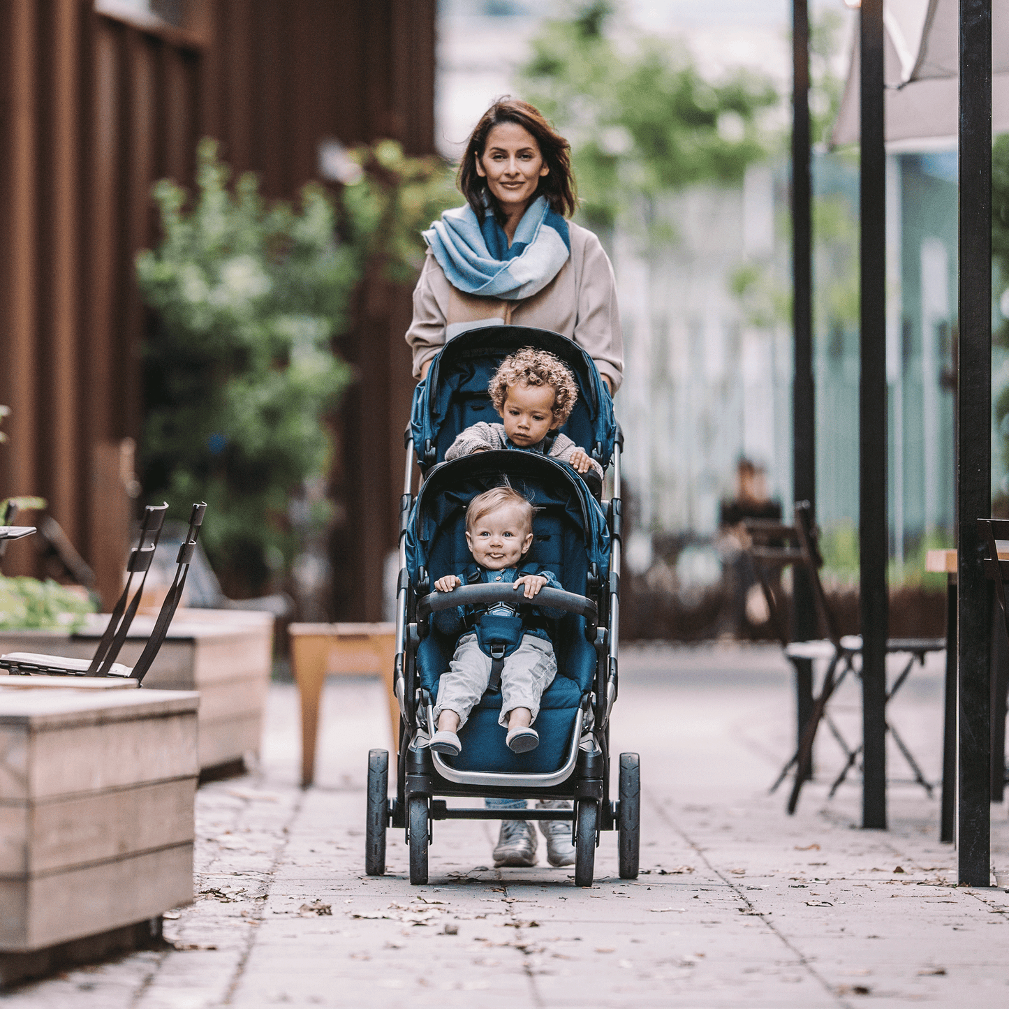 city stroller midnight black on black