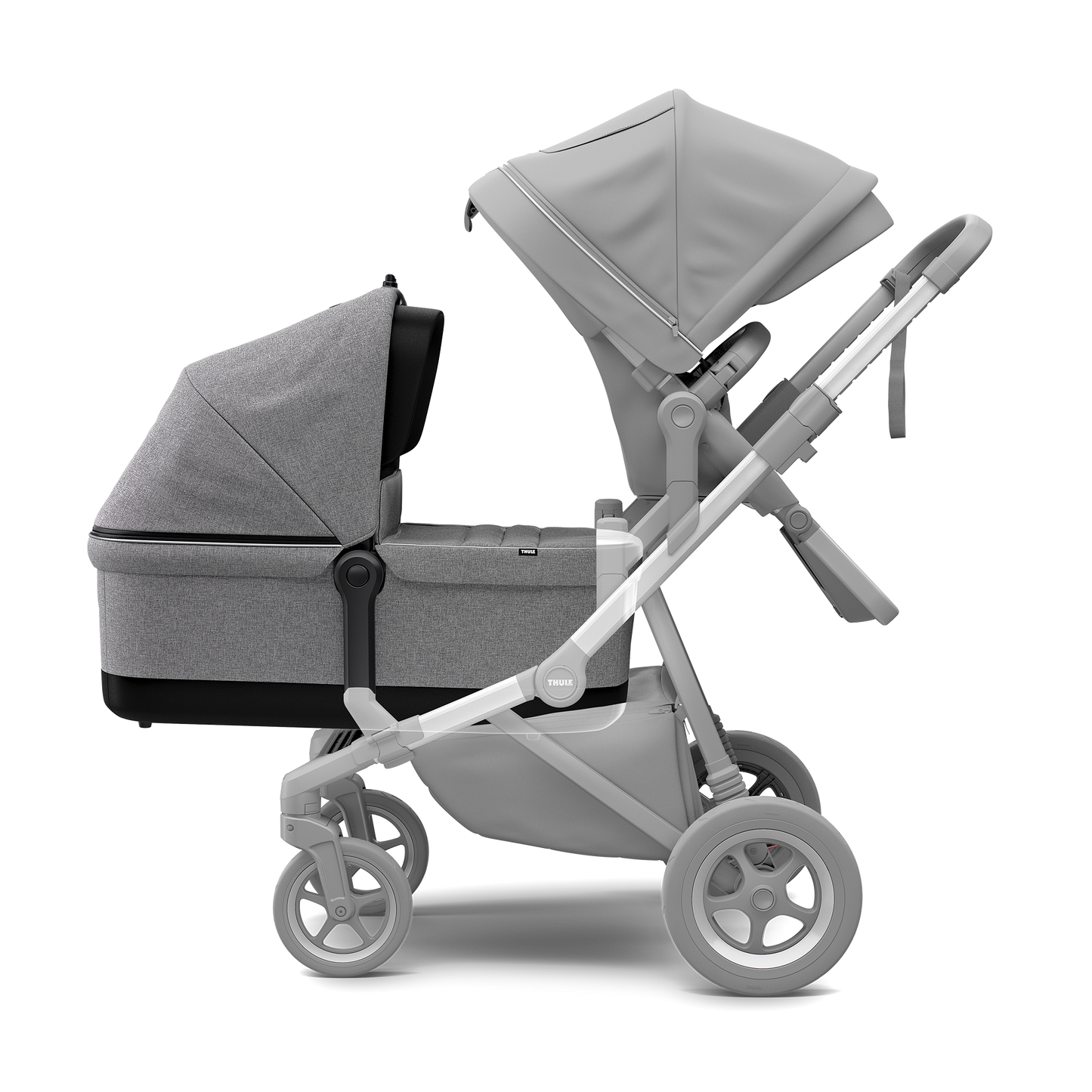 bassinet gray melange