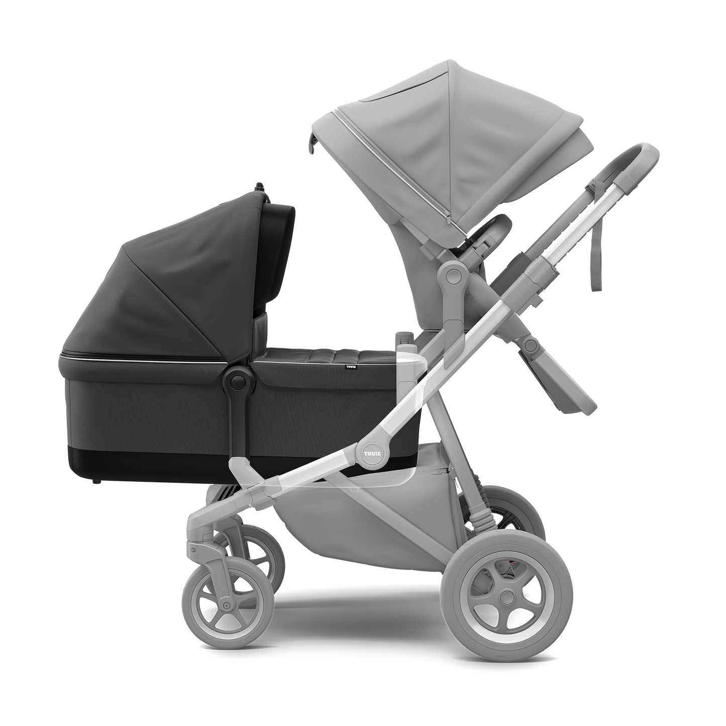 bassinet shadow gray