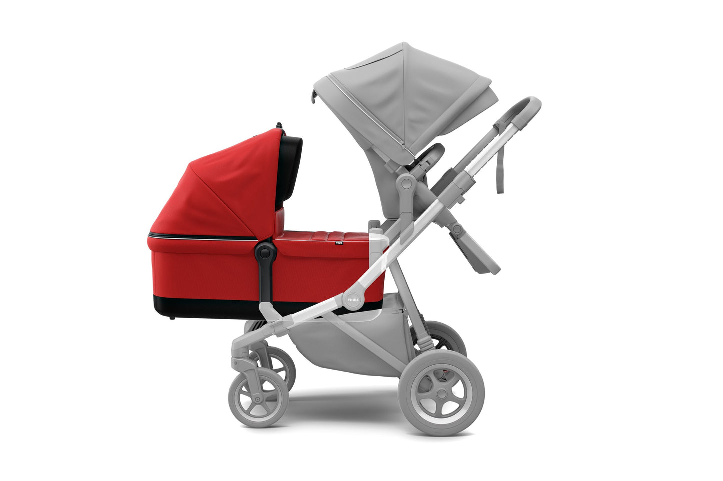 bassinet aluminium/energy red