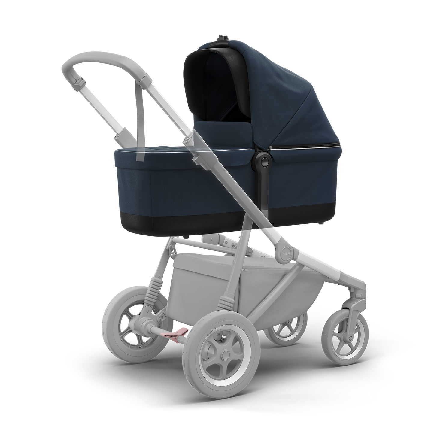 bassinet navy blue