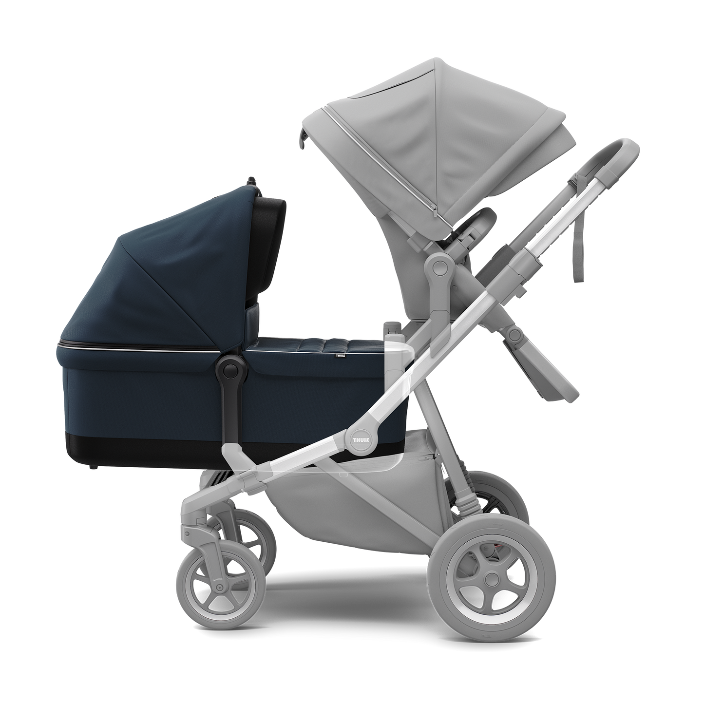 bassinet navy blue