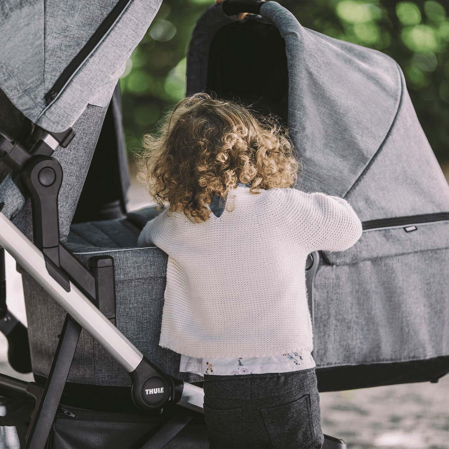 bassinet navy blue