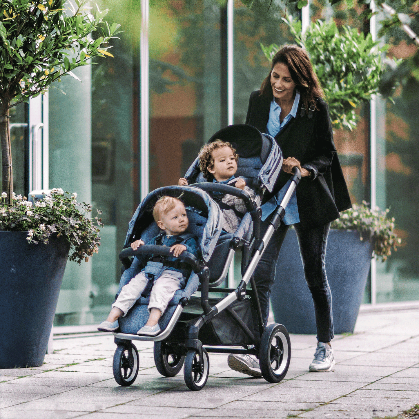 sibling seat aluminium/gray melange