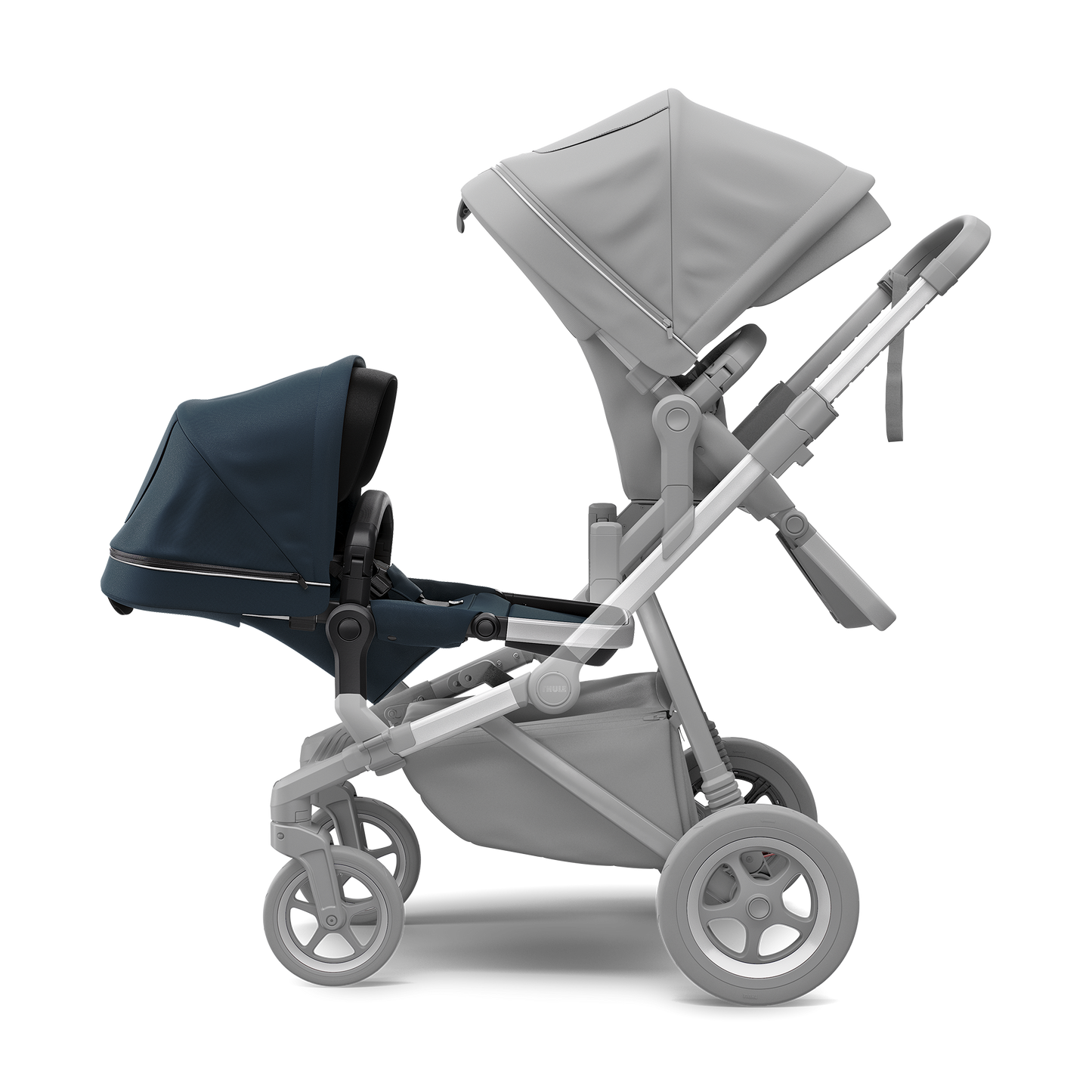 sibling seat aluminium/navy blue