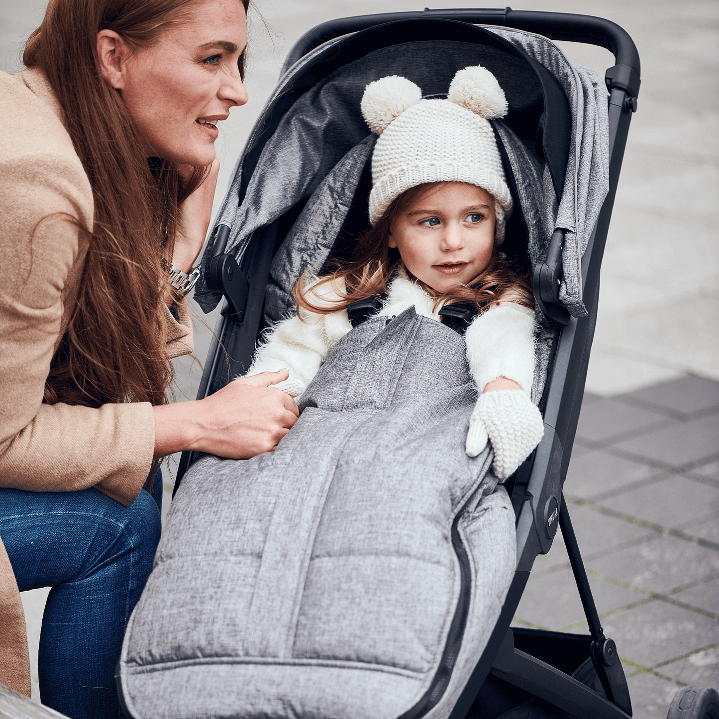 footmuff navy blue