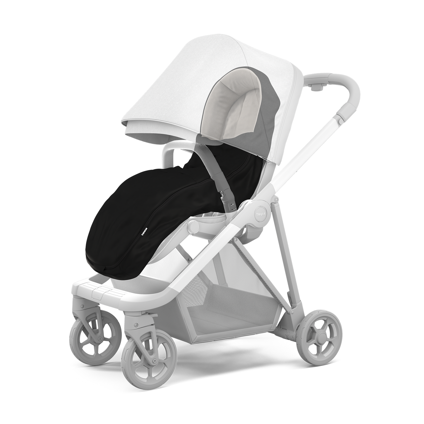stroller footmuff black