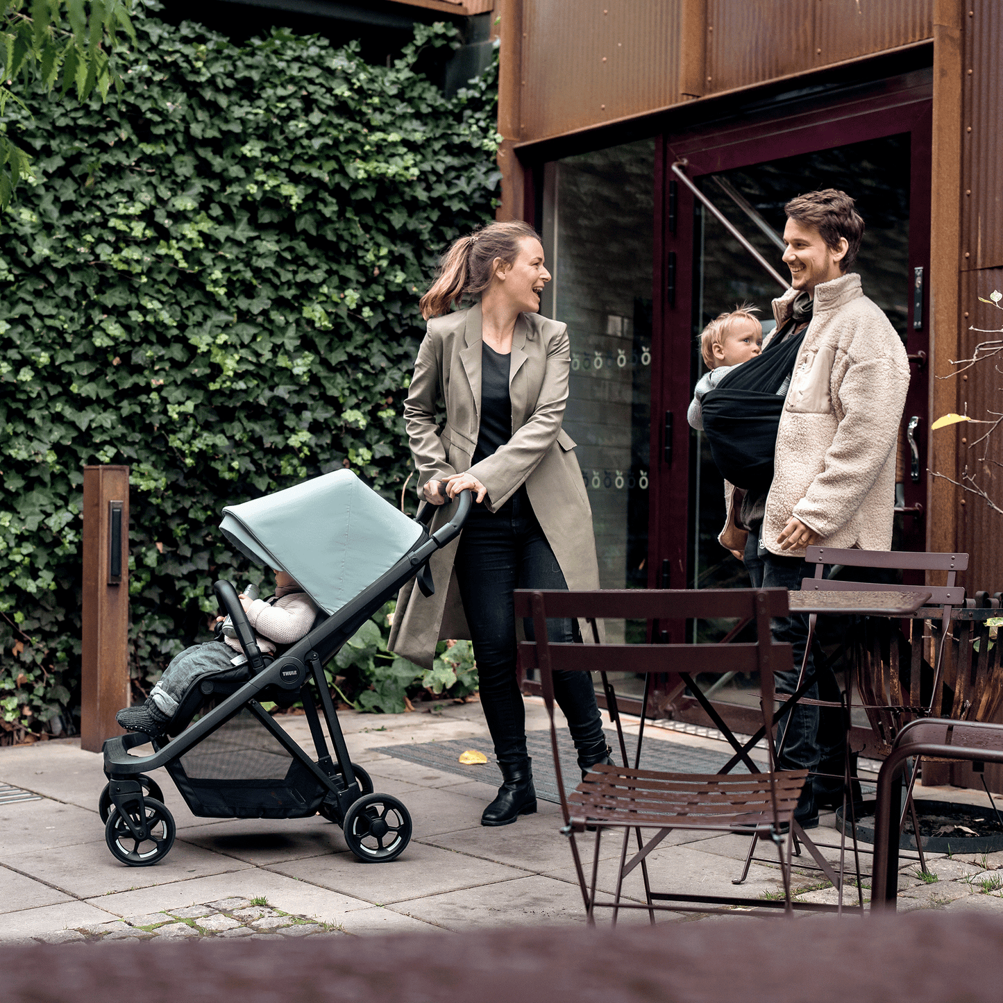 city stroller black on black