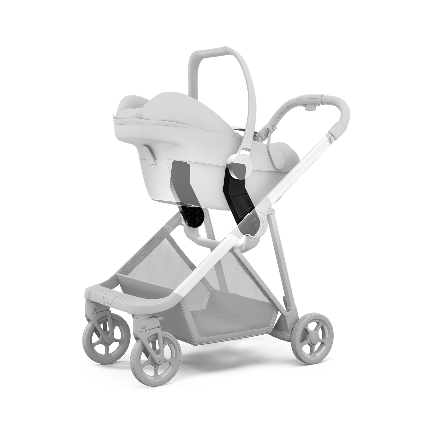 city stroller black on black