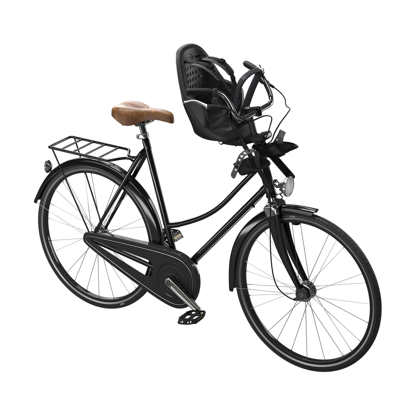 front mounted child bike seat midnight black