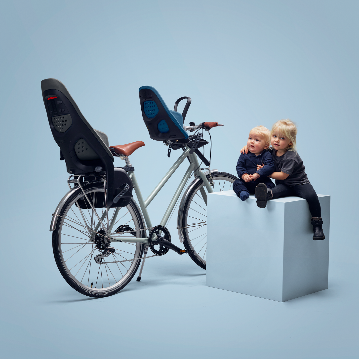 front mounted child bike seat alaska blue