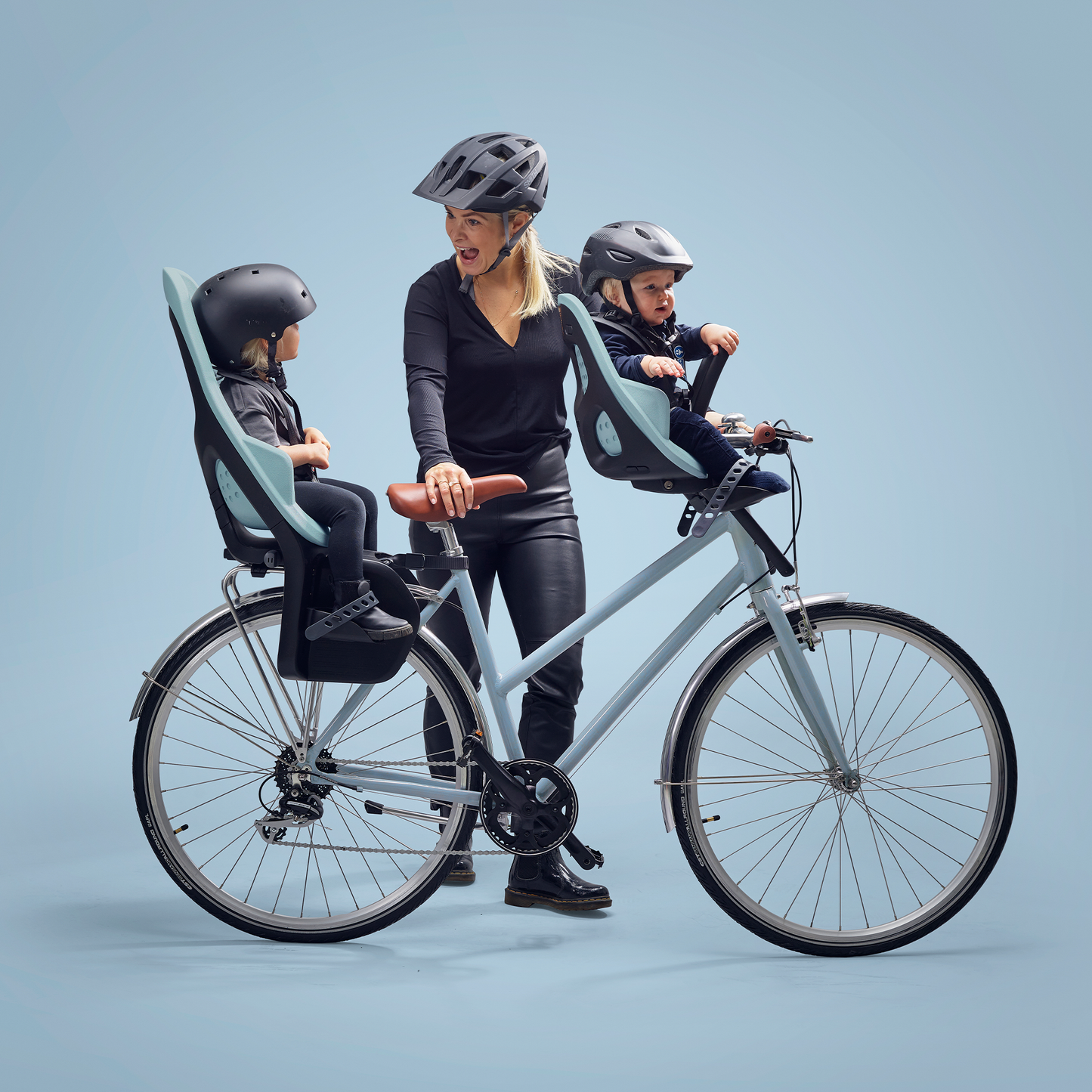 front mounted child bike seat alaska blue