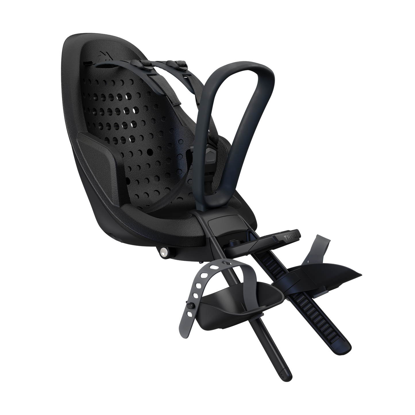 front mounted child bike seat midnight black