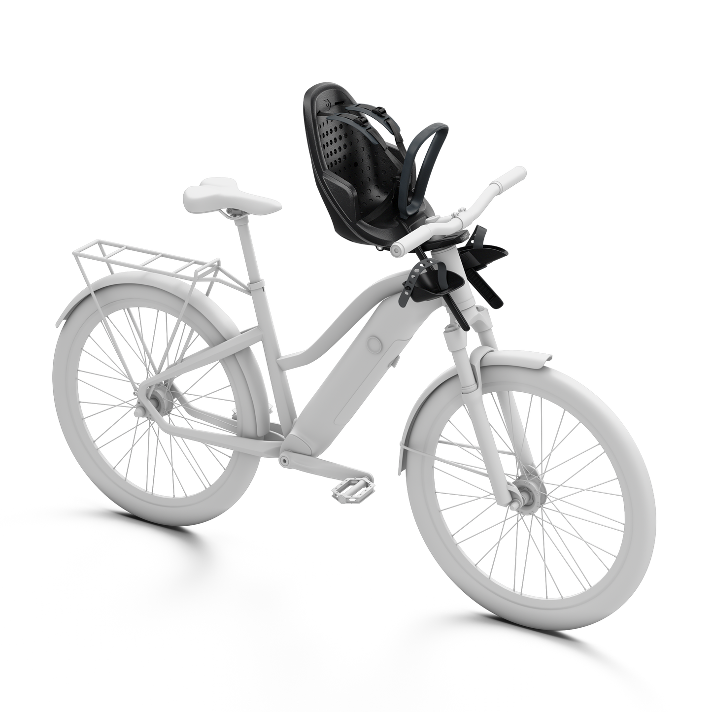 front mounted child bike seat midnight black