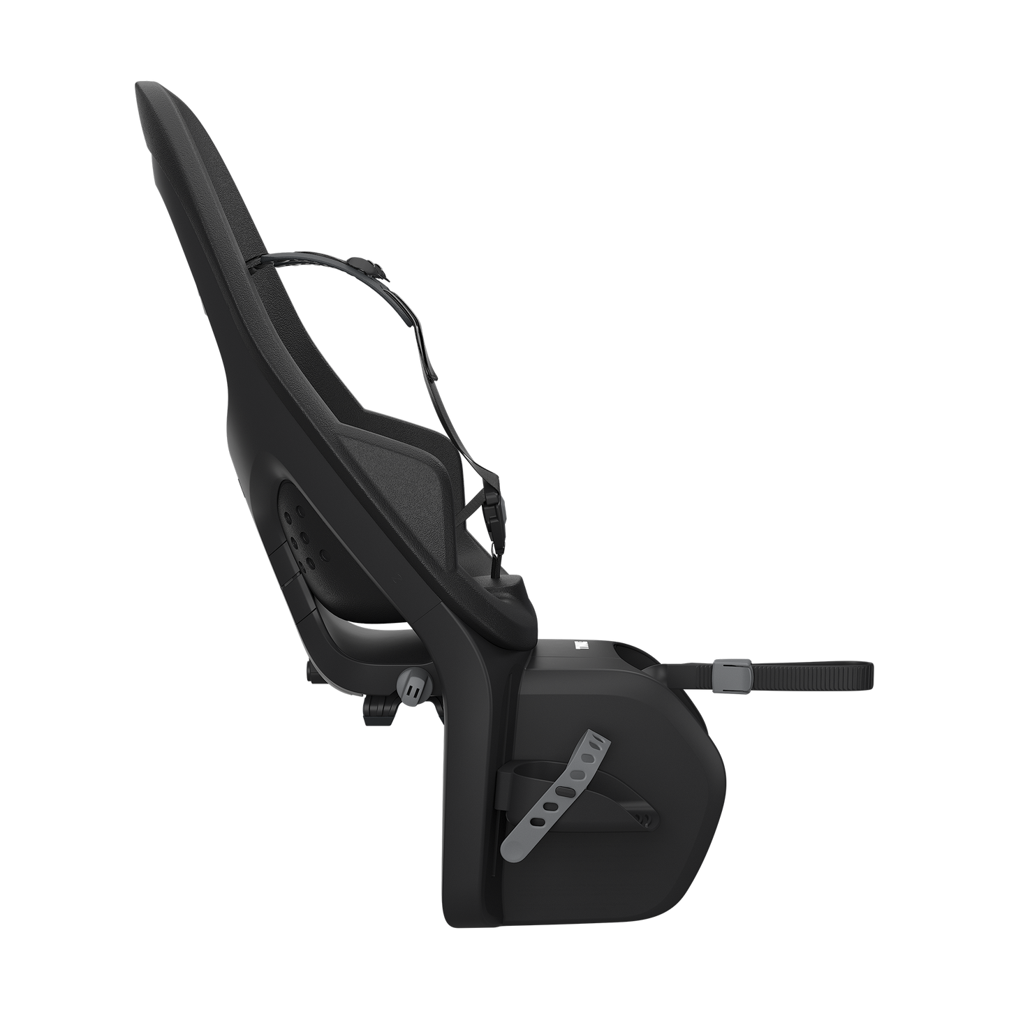 rack mounted child bike seat midnight black