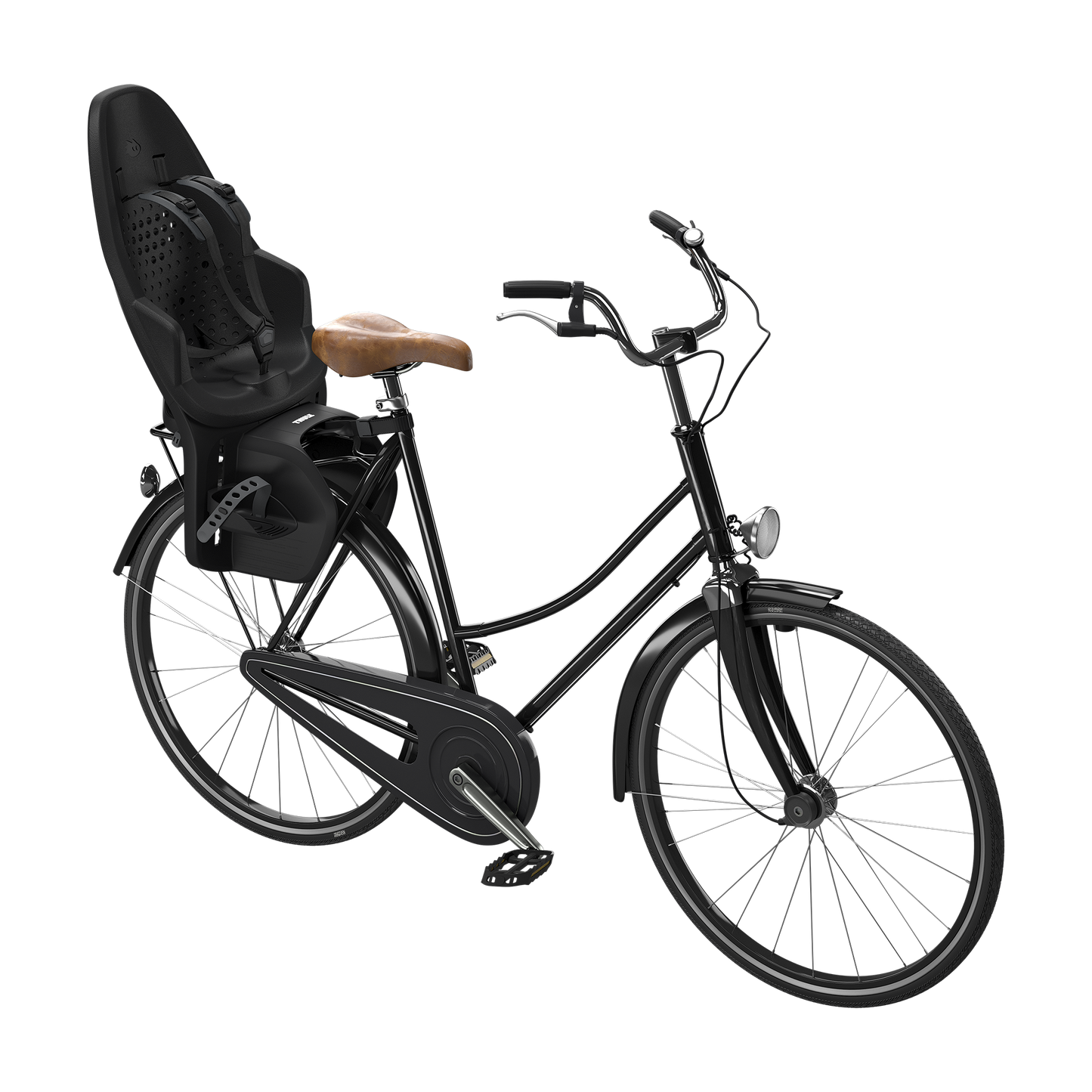 rack mounted child bike seat midnight black