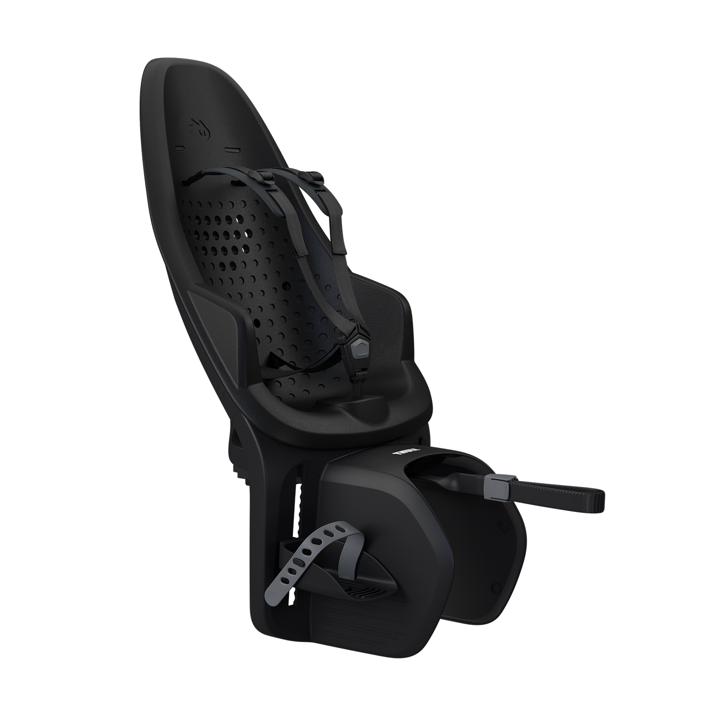 rack mounted child bike seat midnight black