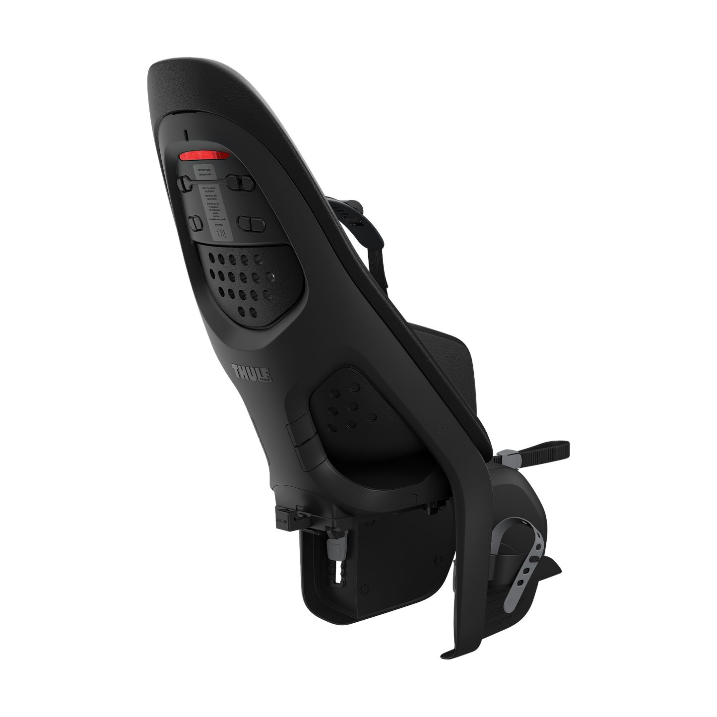 rack mounted child bike seat midnight black