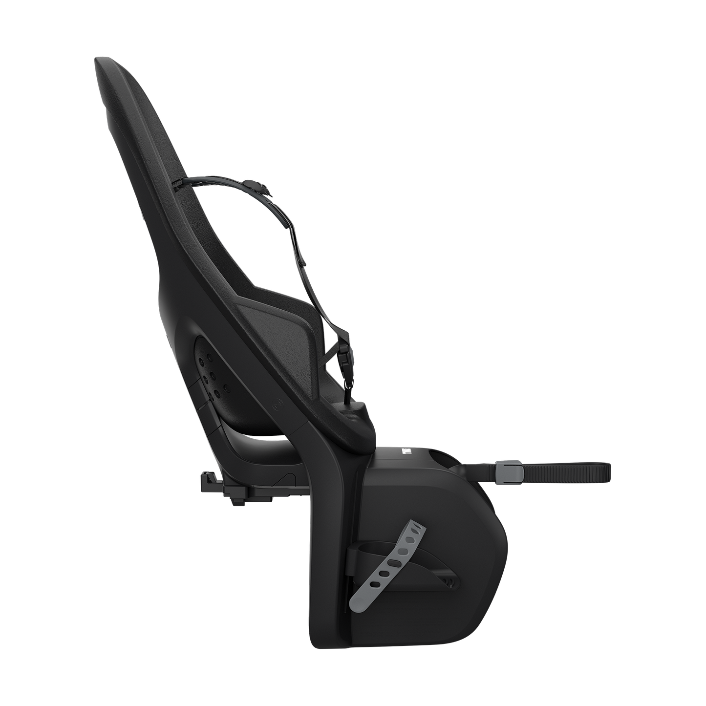 rack mounted child bike seat midnight black