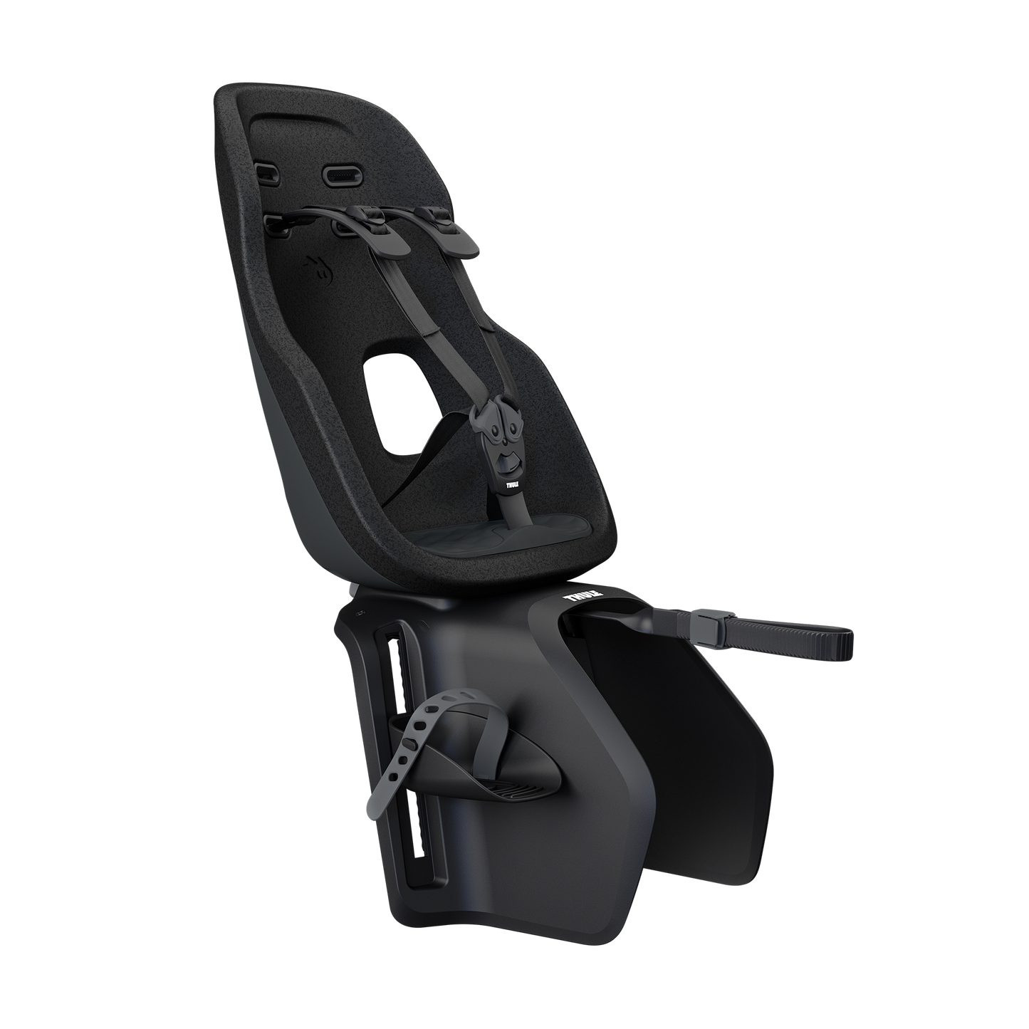 rack mount child bike seat midnight black