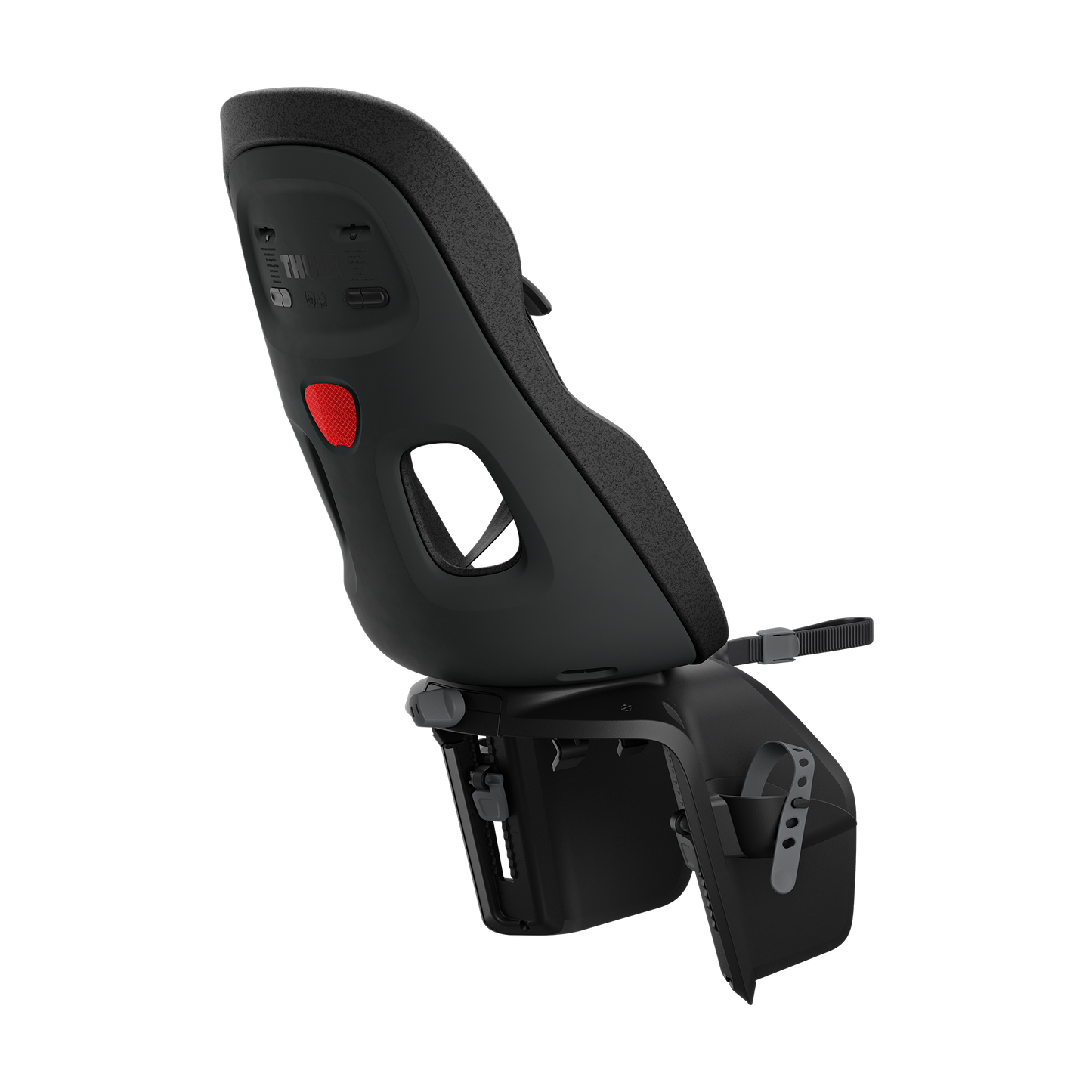 rack mount child bike seat midnight black