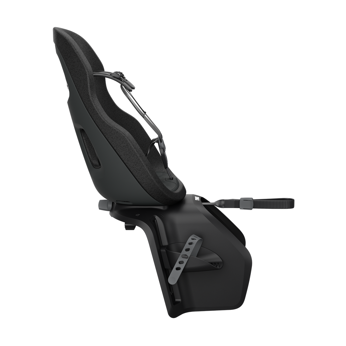 rack mount child bike seat midnight black