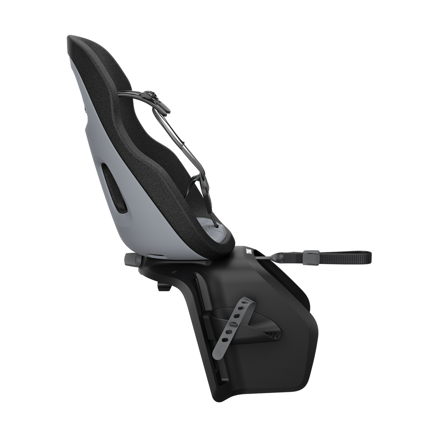 rack mount child bike seat monument gray