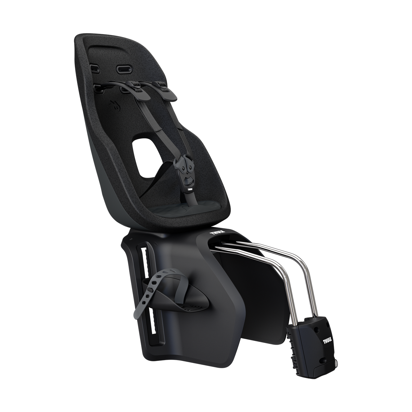 frame mount child bike seat midnight black