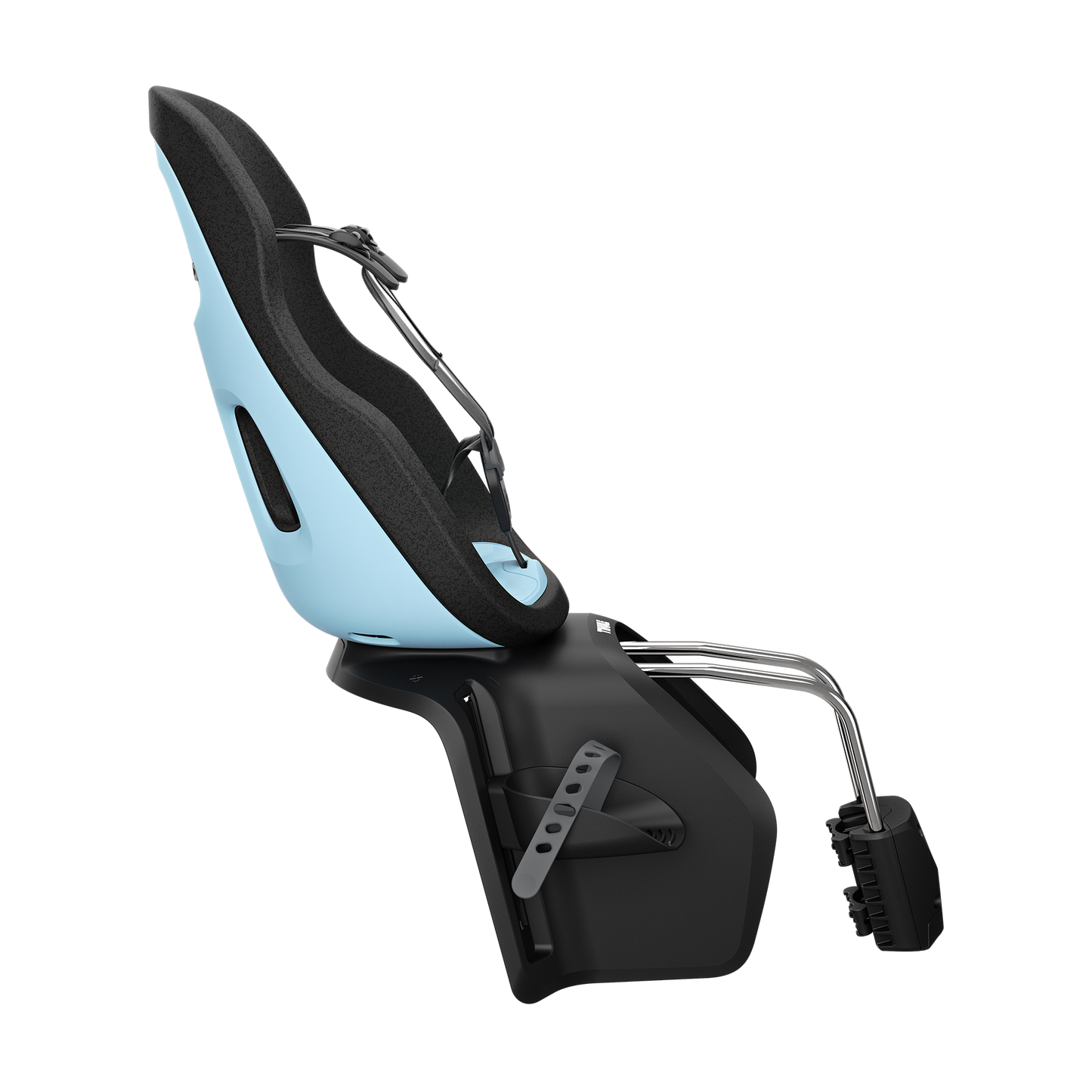 frame mount child bike seat aquamarine blue
