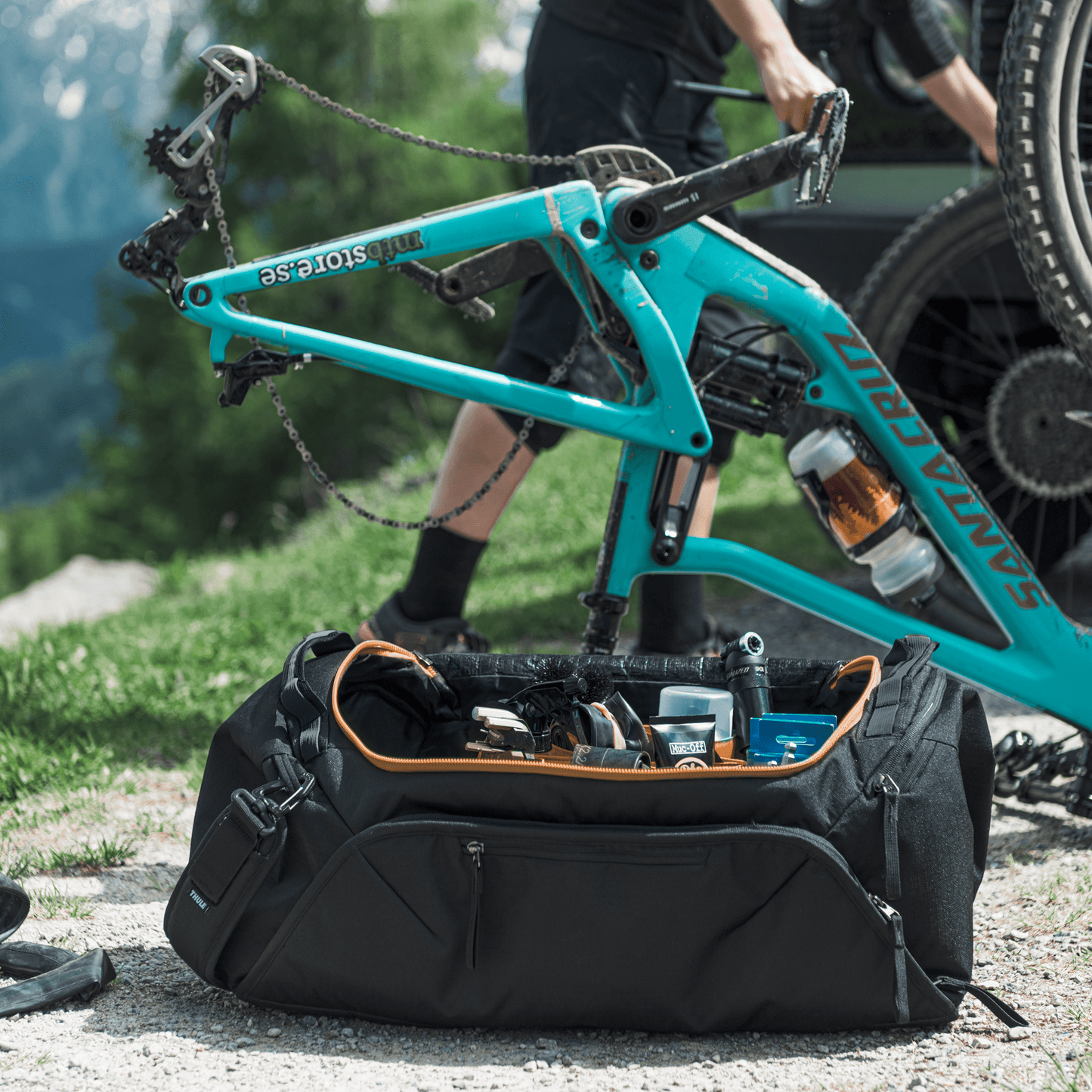 bike duffel dark slate gray