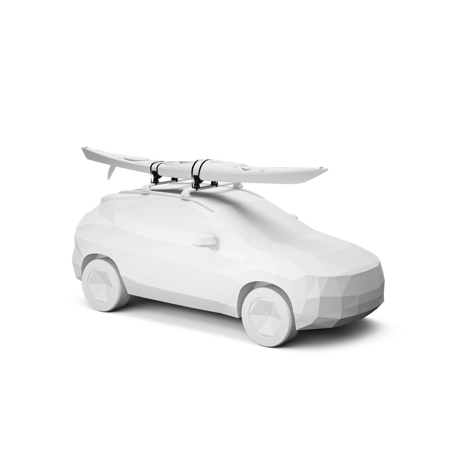 kayak rack horizontal black