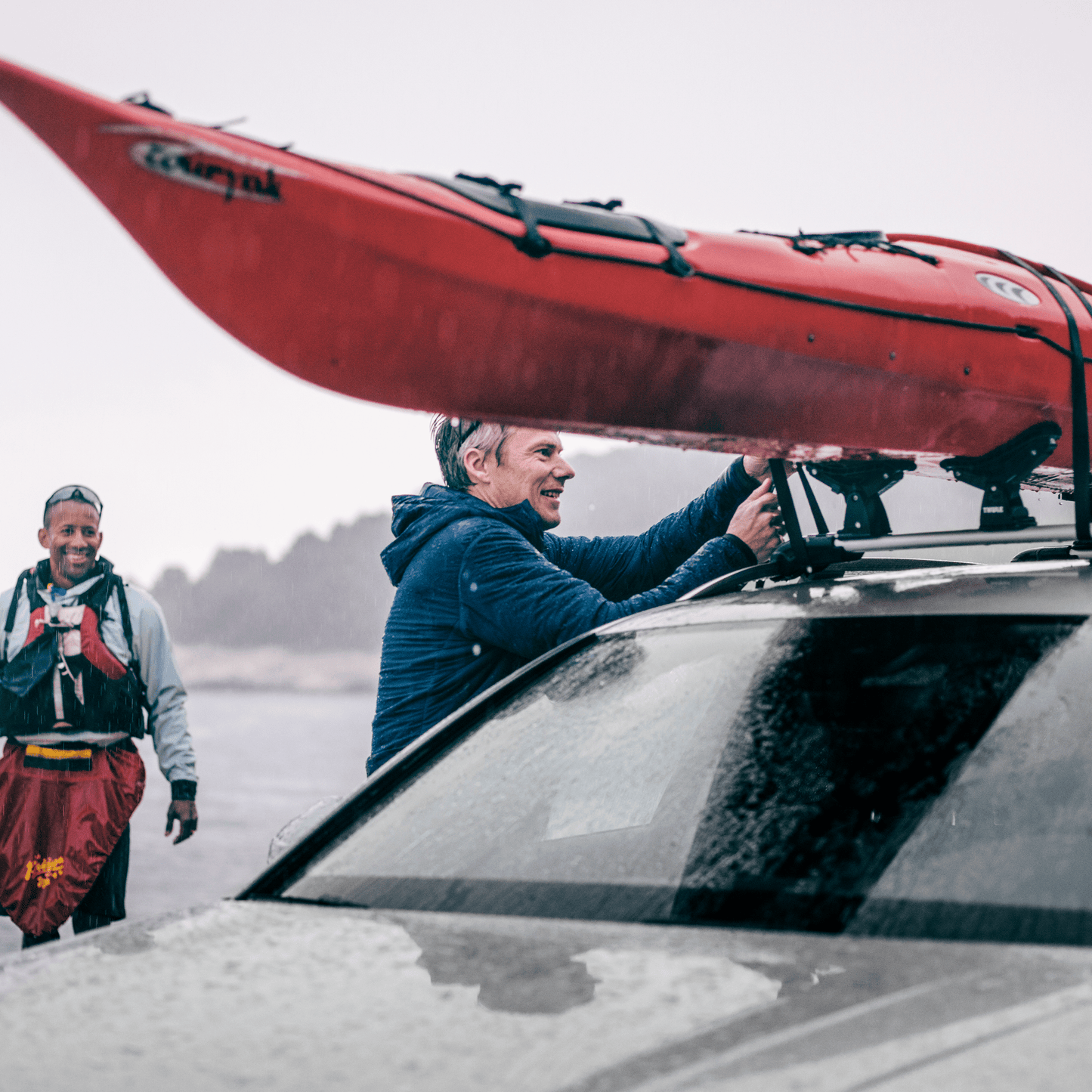 kayak rack horizontal black