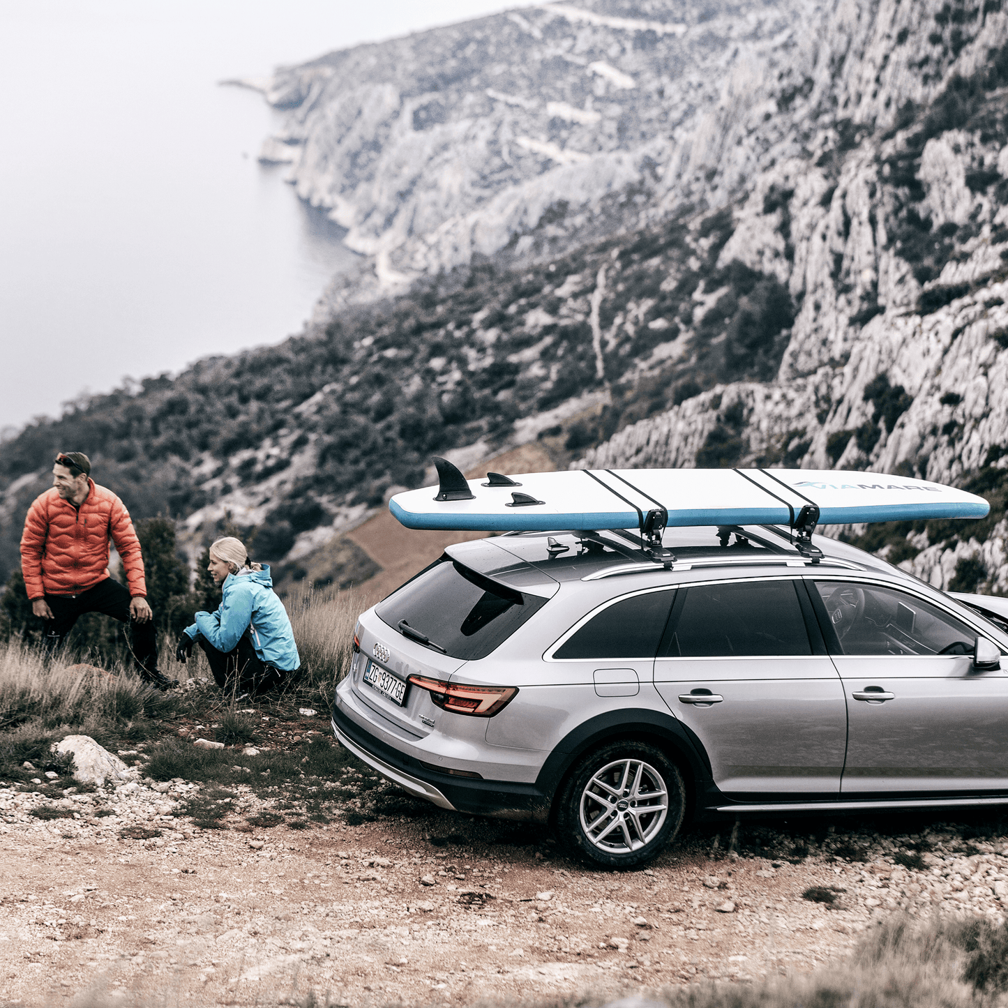 kayak rack horizontal black