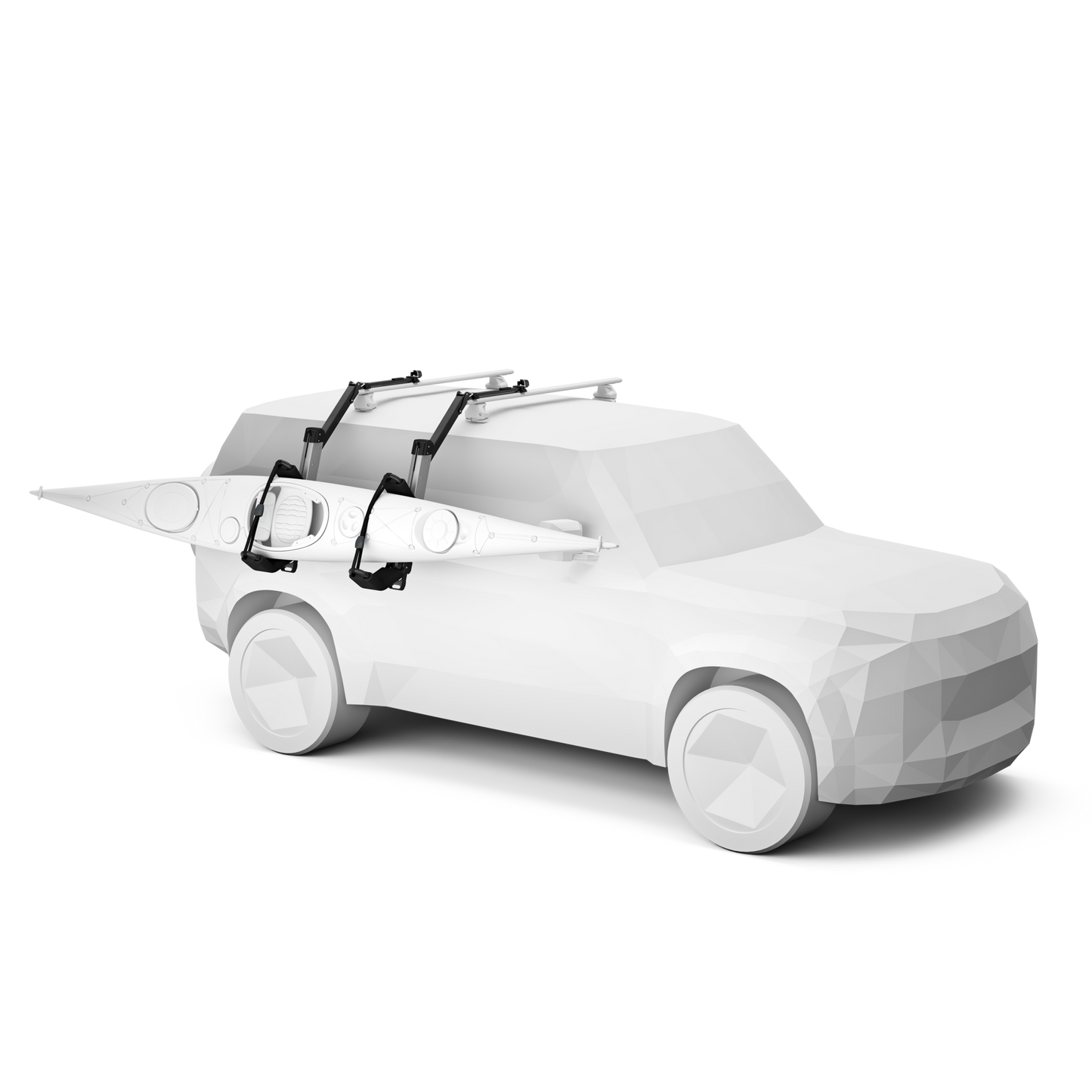 kayak rack with lift assist aluminium