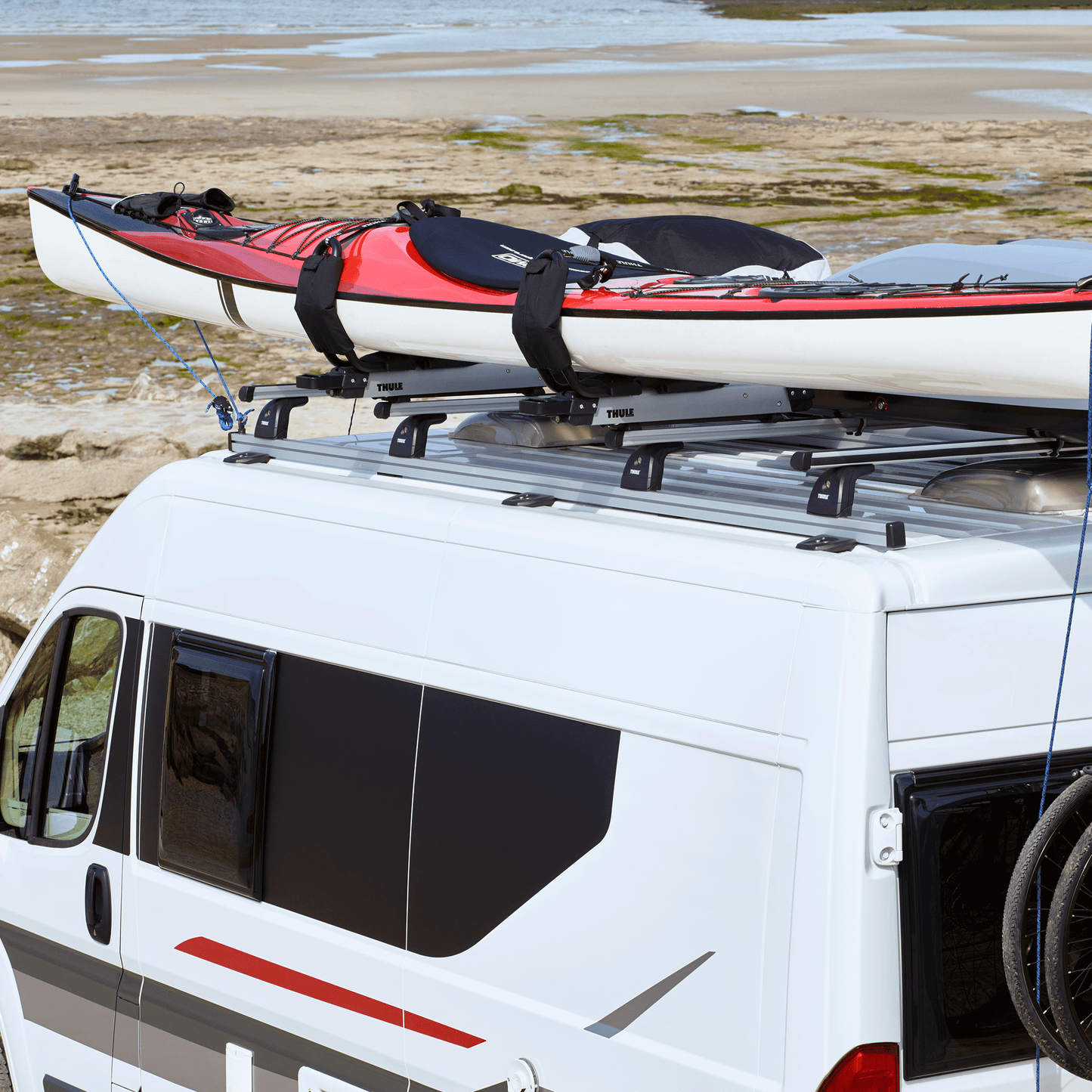 kayak rack with lift assist aluminium