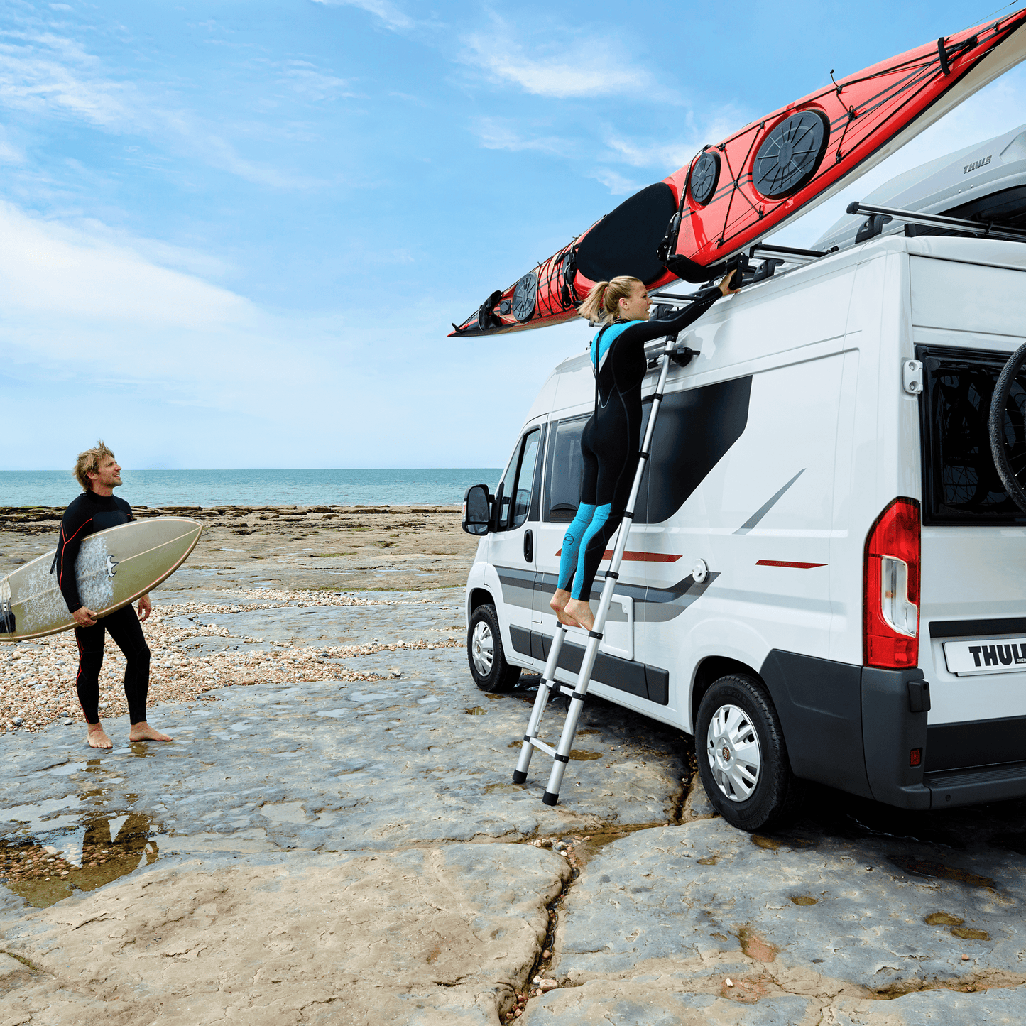 kayak rack with lift assist aluminium