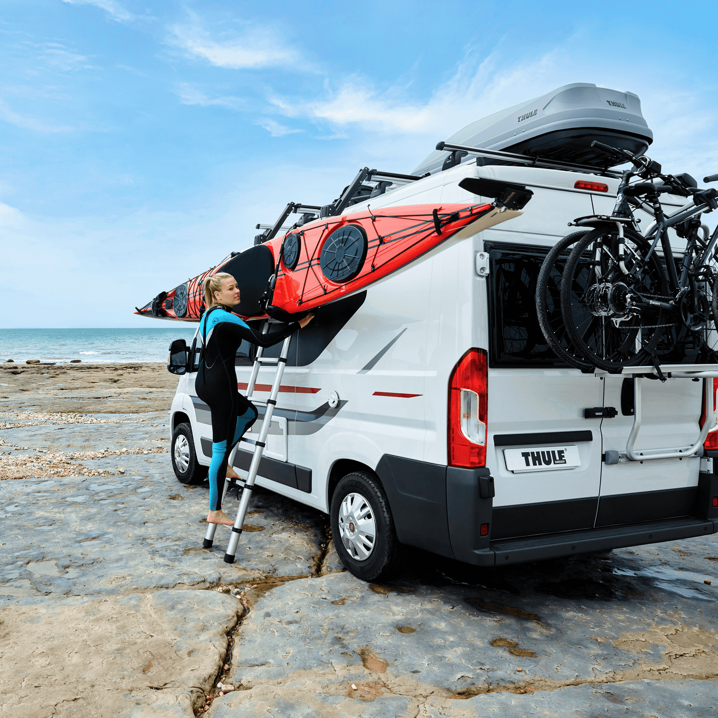 kayak rack with lift assist aluminium